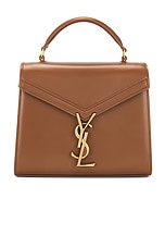 Saint Laurent Mini Cassandra Top Handle Bag in Fox, view 3, click to view large image.