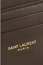 Saint Laurent Compact Wallet in Light Musk, view 5, click to view large image.