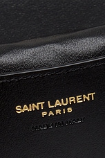 Saint Laurent Mini Vanity Bag With Strap in Light Musk, view 7, click to view large image.