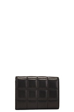 Saint Laurent Tiny Origami Wallet in Nero, view 2, click to view large image.