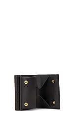 Saint Laurent Tiny Origami Wallet in Nero, view 5, click to view large image.