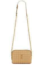 Saint Laurent Mini Camera Bag in Natural Tan, view 1, click to view large image.