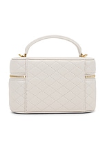 Saint Laurent Mini Vanity Bag in Crema Soft, view 4, click to view large image.