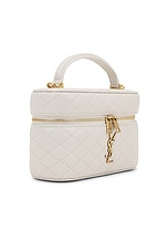 Saint Laurent Mini Vanity Bag in Crema Soft, view 5, click to view large image.