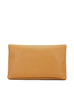 Saint Laurent Large Envelope Pouch in Dark Sun, view 3, click to view large image.