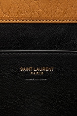 Saint Laurent Large Envelope Pouch in Dark Sun, view 6, click to view large image.