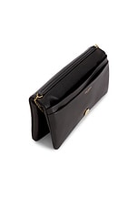 Saint Laurent Small Pouch on Chain in Nero, view 5, click to view large image.