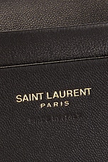 Saint Laurent Small Pouch on Chain in Nero, view 6, click to view large image.