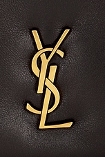 Saint Laurent Small Pouch on Chain in Nero, view 7, click to view large image.