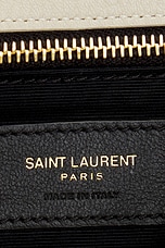 Saint Laurent Medium Calypso Chain Bag in Crema Soft, view 7, click to view large image.