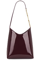 Saint Laurent Rendez-vous Shoulder Bag in Dark Red Wine, view 2, click to view large image.