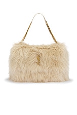 Saint Laurent Oversized Niki Chain Bag in Baby Grey & Oat | FWRD