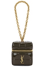 バッグ SAINT LAURENT CUBE Saint Laurent YSL Cube Bag in Vineyard Green | FWRD