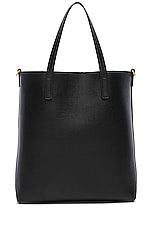 Saint Laurent Toy North South Tote Bag in Black, view 3, click to view large image.