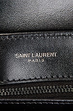 Saint Laurent Toy Strap Loulou Bag in Black & Black, view 7, click to view large image.