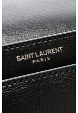 Saint Laurent Monogramme Sunset Shoulder Bag in Black, view 7, click to view large image.
