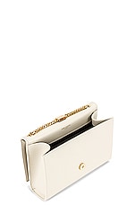 Saint Laurent Small Kate Monogramme Chain Bag in Crema Soft, view 5, click to view large image.