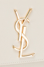 Saint Laurent Small Kate Monogramme Chain Bag in Crema Soft, view 8, click to view large image.