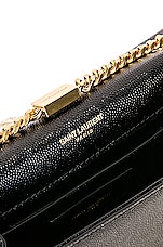 Saint Laurent Small Kate Monogramme Chain Bag in Black, view 7, click to view large image.