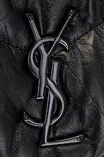 Saint Laurent Medium Loulou Puffer Chain Bag in Black, view 8, click to view large image.