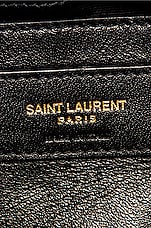 Saint Laurent Small Supple Monogramme Loulou Chain Bag in Black, view 7, click to view large image.