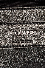 Saint Laurent Small Loulou Chain Bag in Black & Black, view 7, click to view large image.