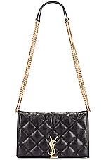 Saint Laurent Chain Wallet Bag in Black, view 1, click to view large image.