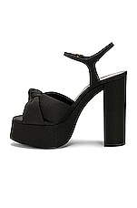 Saint Laurent Bianca 85 Sandal in Nero, view 5, click to view large image.