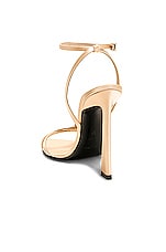 Saint Laurent Gippy 110 Sandal in Soft Nude, view 3, click to view large image.