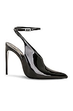 Saint Laurent Kendall 110 Pump in Nero, view 1, click to view large image.