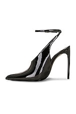 Saint Laurent Kendall 110 Pump in Nero, view 5, click to view large image.