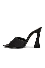 Saint Laurent Mule Sandal in Nero, view 5, click to view large image.