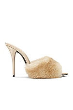 Saint Laurent Mule Sandal in Light Beige, view 1, click to view large image.