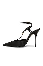 Saint Laurent Gillian Ankle Strap Pump in Nero, view 5, click to view large image.