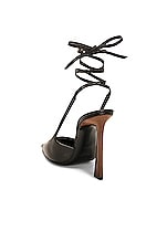 Saint Laurent Tom Lace Up Pump in Nero, view 3, click to view large image.