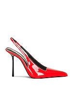 Saint Laurent Paloma Slingback Pump in Highlighter Coral, view 1, click to view large image.