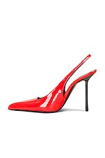 Saint Laurent Paloma Slingback Pump in Highlighter Coral, view 5, click to view large image.