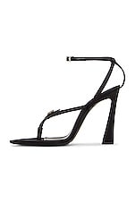 Saint Laurent Gippy Thong Sandal in Nero, view 5, click to view large image.