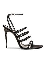 Saint Laurent Jerry Sandal in Nero, view 1, click to view large image.