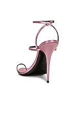 Saint Laurent Dive Sandal in Ancient Pink, view 3, click to view large image.