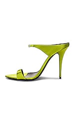 Saint Laurent Dive Sandal in Pea Green, view 5, click to view large image.