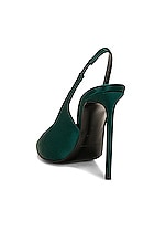Saint Laurent Zoe Slingback Pump in Dorian Green, view 3, click to view large image.