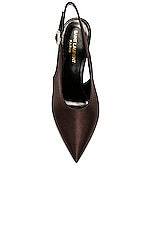Saint Laurent Yasmeen Pump in T. Moro, view 4, click to view large image.