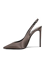 Saint Laurent Zoe Slingback Pump in Storm Grey, view 5, click to view large image.