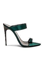 Saint Laurent Martha Sandal in Dorian Green, view 1, click to view large image.