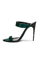 Saint Laurent Martha Sandal in Dorian Green, view 5, click to view large image.
