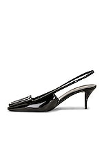 Saint Laurent 24 Slingback Pump in Nero, view 5, click to view large image.