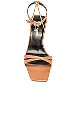 Saint Laurent Melody Sandal in Bisque, view 4, click to view large image.