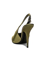 Saint Laurent Yasmeen Pump in Outcry Green, view 3, click to view large image.