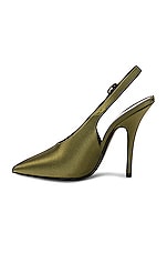 Saint Laurent Yasmeen Pump in Outcry Green, view 5, click to view large image.